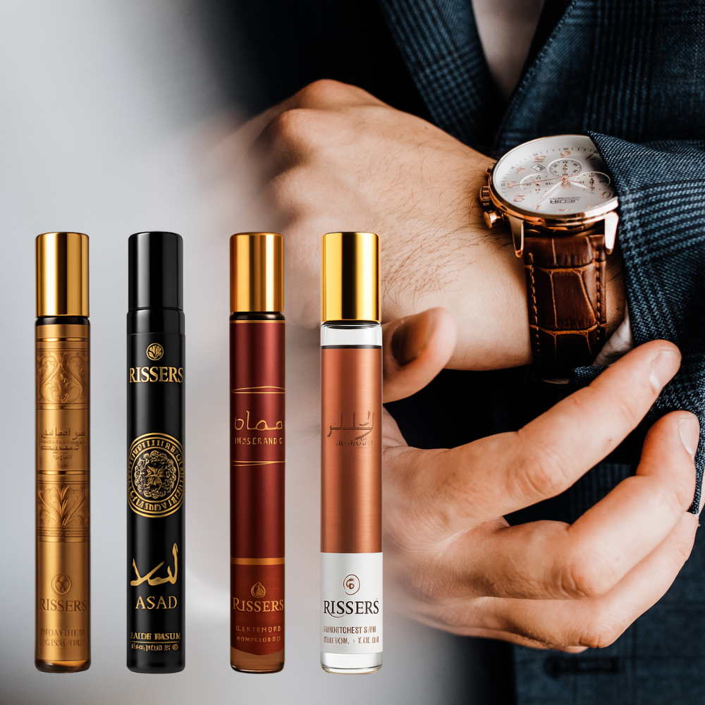 Heyoo试管香水-金色,玫瑰,咖啡,黑色(花香调香水,成分香精)