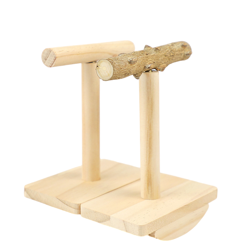 Heyoo鹦鹉实木桌面不倒翁训练小鸟玩具