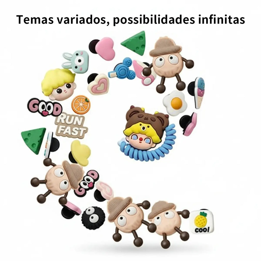 Pins para Clog e Crocs - Charms Decorativos DIY para Calcados - Personalizacao Criativa