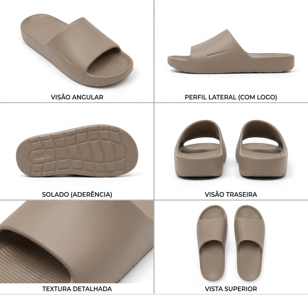 Chinelo Nuvem Slide Unissex HEYOO - EVA Macio E Antiderrapante Sandalia Para Banho Piscina Pronta Entrega