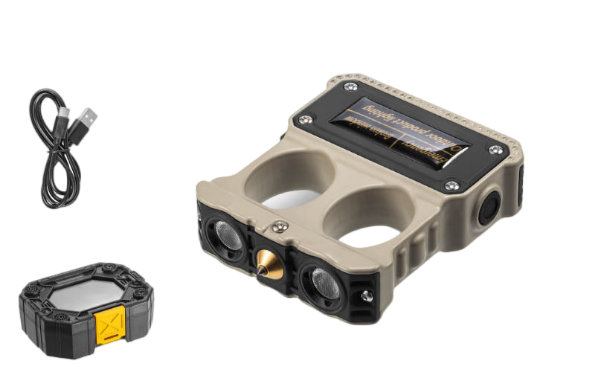 Heyoo指虎型二指含LED电源应急灯10W（ABS+PC+锌合金）