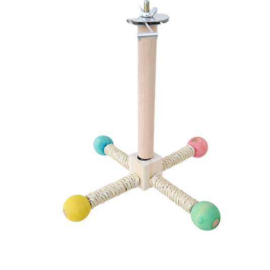 Heyoo鹦鹉鸟玩具笼内带轴承旋转棒