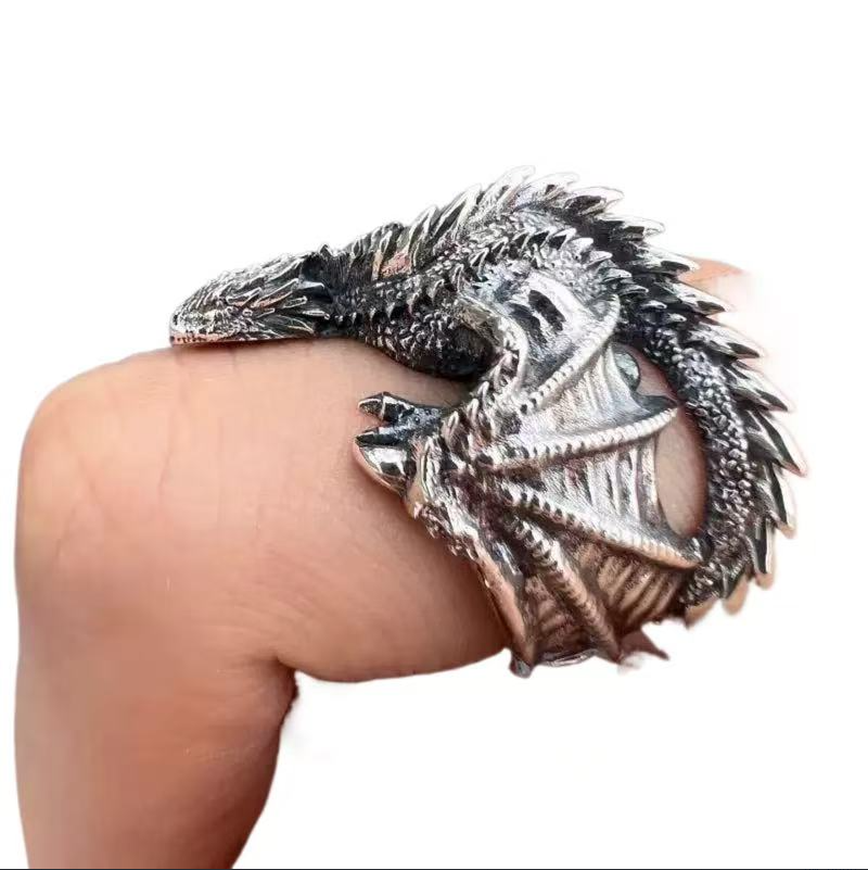 Heyoo权游龙之家族原创龙男士戒指